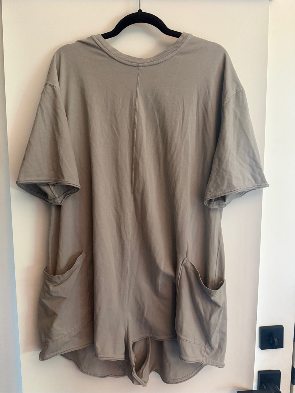FP Movement by Free People Relaxed Pocket Short Sleeve Tee in Taupe